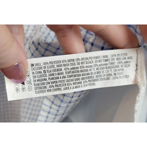 English Factory Blue Gingham Mini Dress - Picture 7 of 9